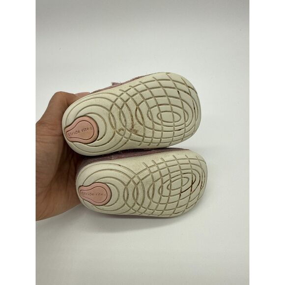 Stride Rite Jazzy Size Toddler 4W Pink White Sneakers - Picture 5 of 6